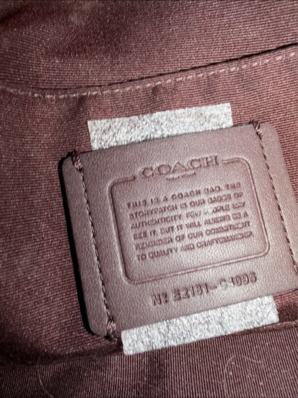 Coach Red Leather/Nylon quilted Rugged Crossbody Bag with Gold Hardware /hangtag - Picture 5 of 10